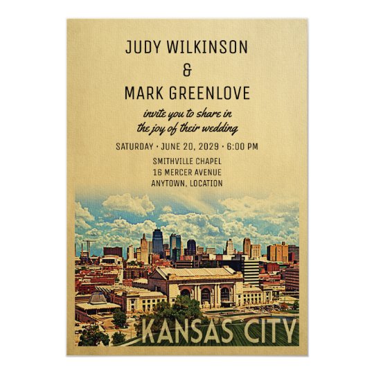 Kansas City Wedding Invitation Missouri