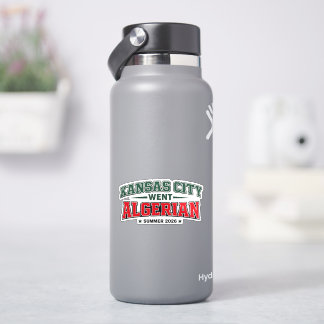 Kansas City Went Algerian Typography Sticker