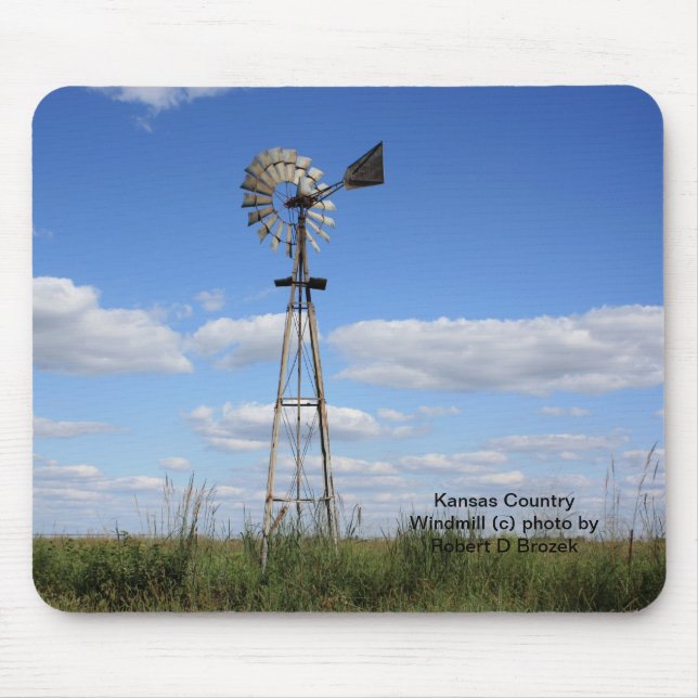 Kansas Country Windmill Mouse Pad (Front)
