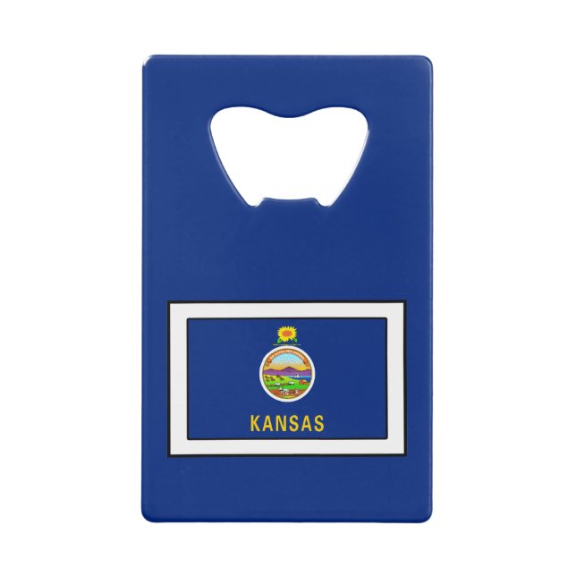 Kansas Credit Card Bottle Opener (Front)