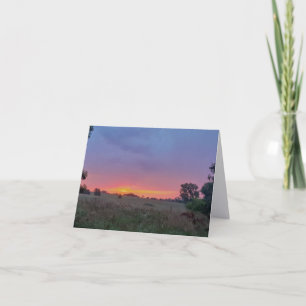 Kansas Dawn Folded Note Card
