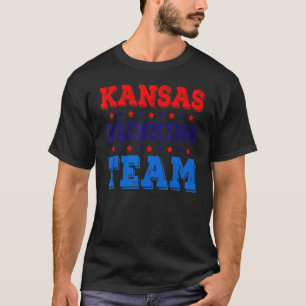 Kansas Drinking Team State Pride Beer Drinking T-Shirt