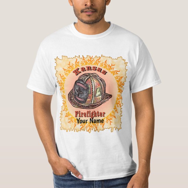 Kansas Firefighter  t-shirt (Front)
