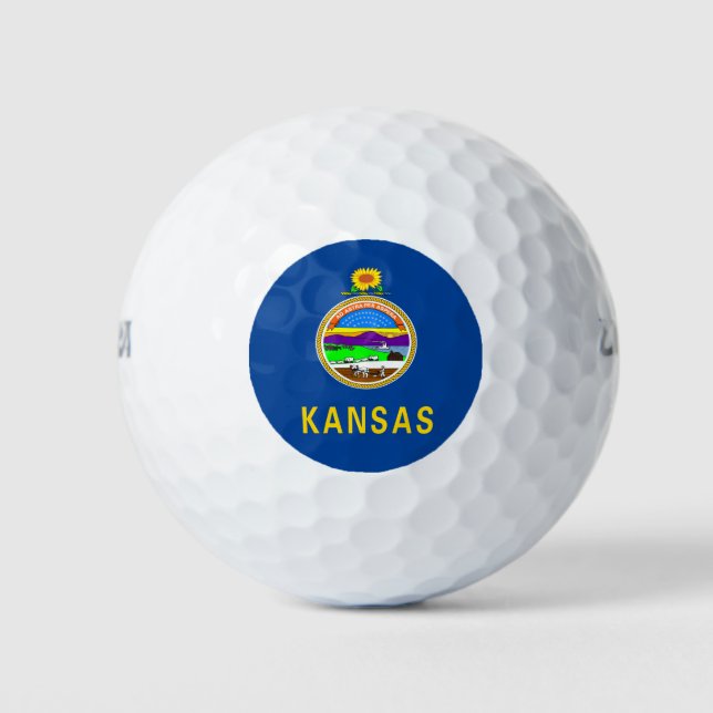 Kansas flag golf balls (Front)