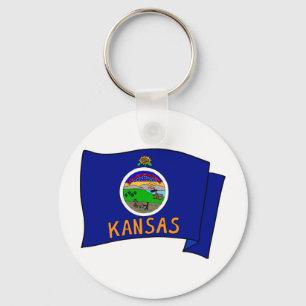 Kansas Flag Keychain