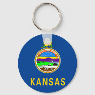 Kansas flag keychain