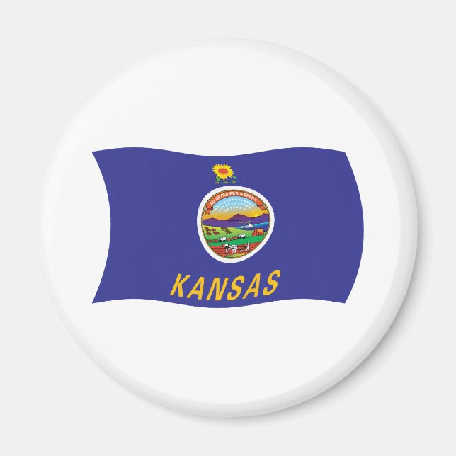 Kansas Flag Magnet (Front)