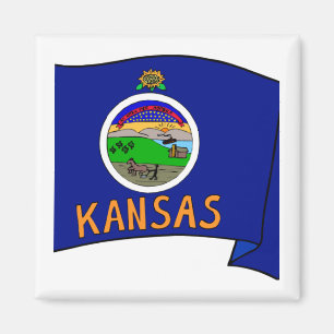 Kansas Flag Magnet