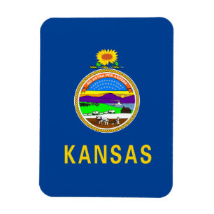 Kansas flag magnet