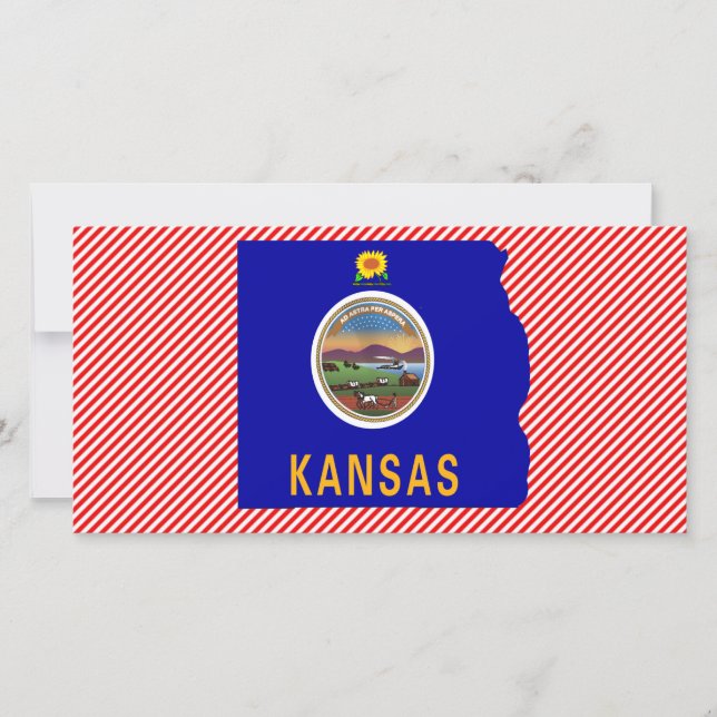 Kansas Flag Map (Front)