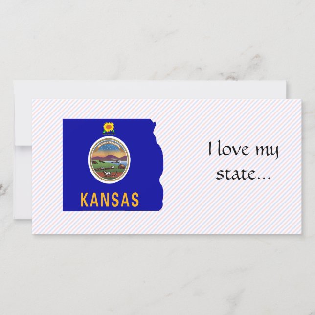 Kansas Flag Map (Front)