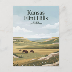 Kansas Flint Hills Postcard