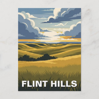 Kansas Flint Hills Travel Postcard
