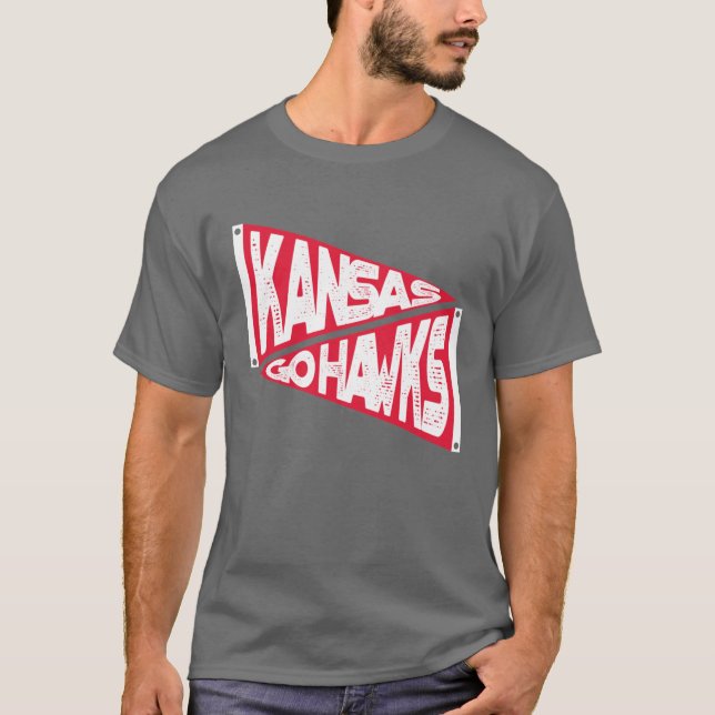 KANSAS GO HAWKS T-Shirt (Front)