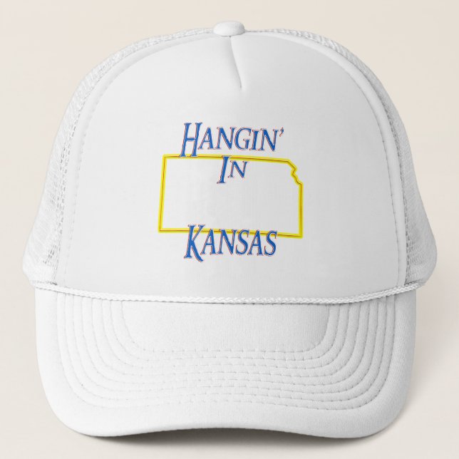 Kansas - Hangin' Trucker Hat (Front)