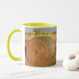 Kansas Hay Bale Coffee Mug