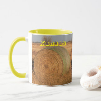 Kansas Hay Bale Coffee Mug