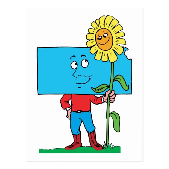 Kansas KS Sunflower Vintage Travel Souvenir Postcard