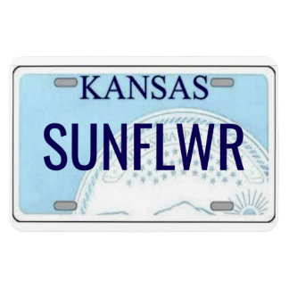 Kansas License Plate Flexible Magnet