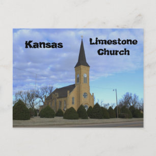 Kansas Limestone Church Post Card