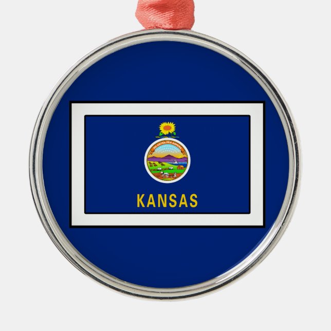 Kansas Metal Ornament (Front)