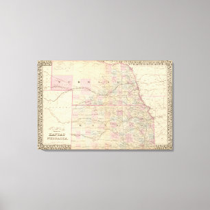 Kansas, Nebraska Canvas Print