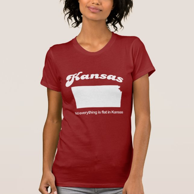 Kansas - Not everything is flat T-shirt (Front)