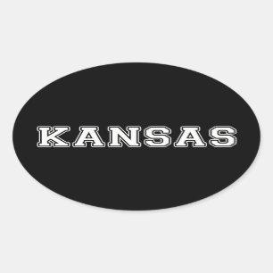 Kansas Oval Sticker