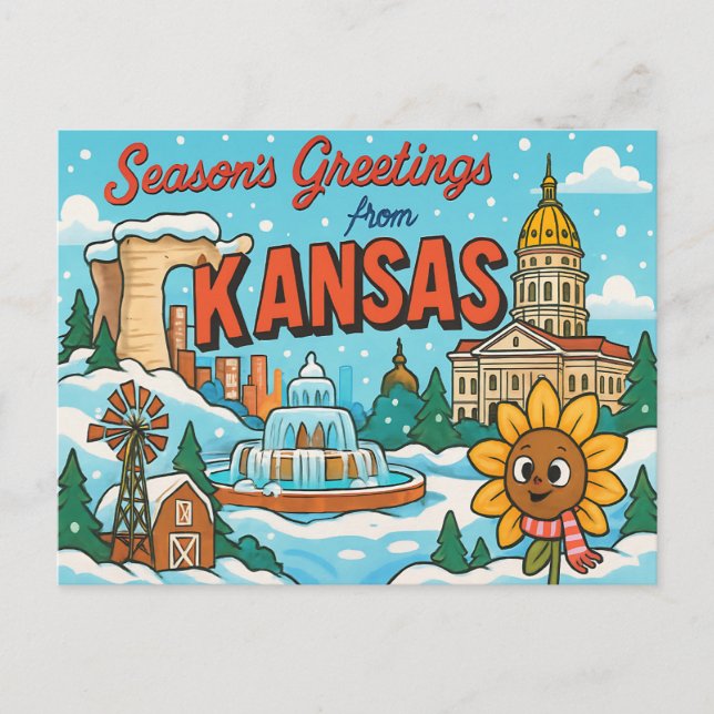 KANSAS Postcard (Front)