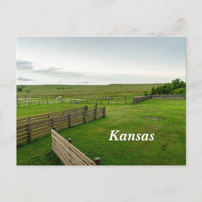 Kansas Prairie Postcard (Front)