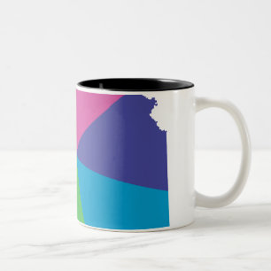 kansas pride. angled. Two-Tone coffee mug