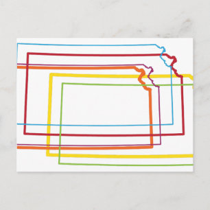 kansas pride blur postcard