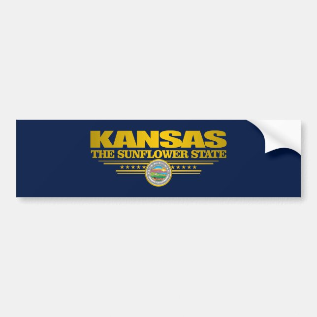 Kansas Pride Bumper Sticker (Front)