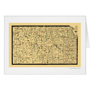 Kansas Railroad Map 1897