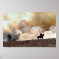 Kansas Rancher Starting a Controlled Prairie Burn