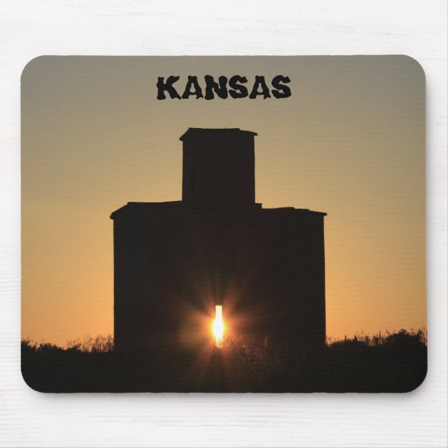 Kansas Rayls Hill Sunset Mouse Pad (Front)