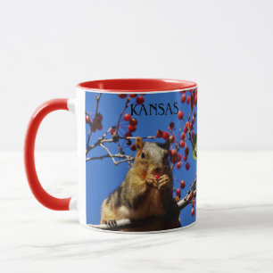 Kansas Red Fox Tail Squirrel Mug