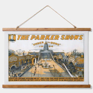 Kansas Semi-Centennial. State House Grounds. Hanging Tapestry