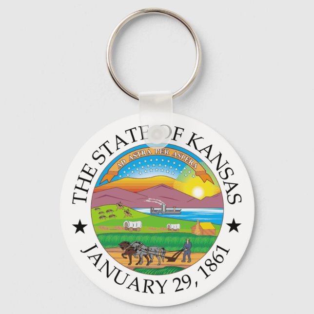 Kansas sign keychain (Front)