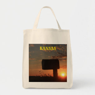 Kansas Silhouette Sunset Boîte postale Sac fourre-