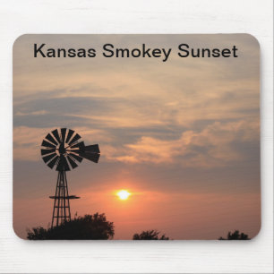 Kansas Smokey Sunset Mouse Pad