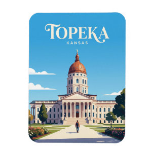 Kansas State Capitol USA Magnet