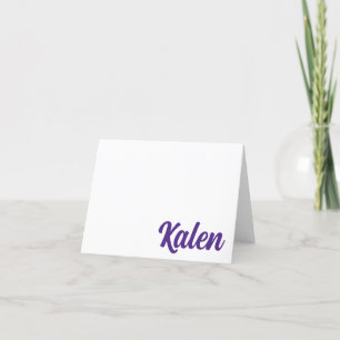 Kansas State EMAW! Personalized Folded Note Cards