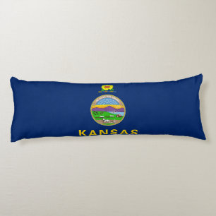 Kansas State Flag Body Pillow