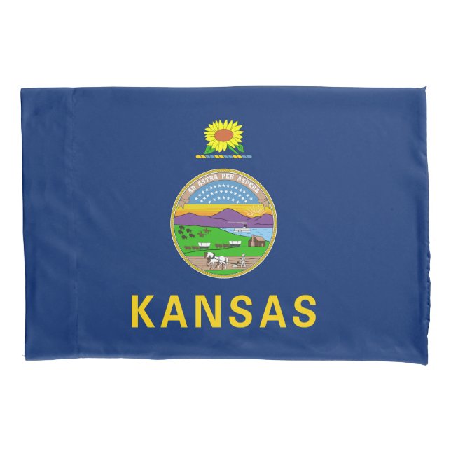 Kansas State Flag Pillowcase (Front)