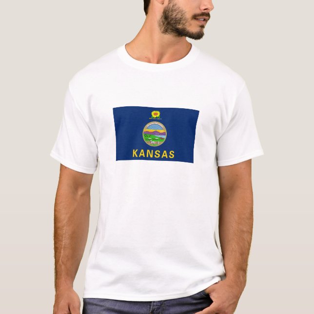 Kansas State Flag T-Shirt (Front)