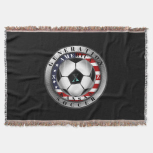 Kansas State Generation X American Soccer Throw Blanket