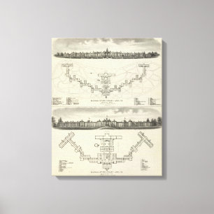 Kansas State Insane Asylums Canvas Print