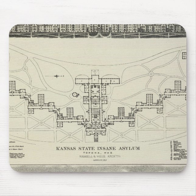 Kansas State Insane Asylums Mouse Pad (Front)