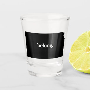 Kansas State Map Belong Shot Glass
